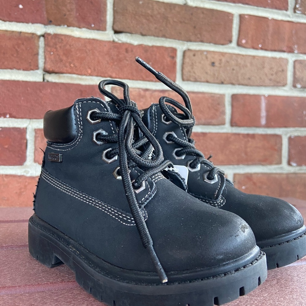 Stylish Black Kids Boots Waterproof